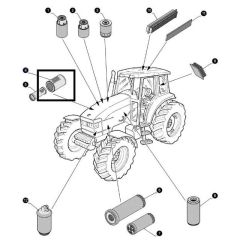 Filtru Aer Motor 87394880