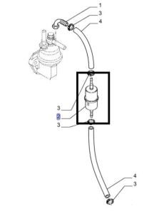 Filtru Combustibil 87329736