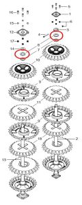 Guttler Saiba axului 6mm d50mm M97000037