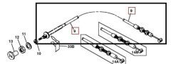 John Deere Cablu AM117643