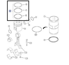 Kit Segmenti Piston 87343194