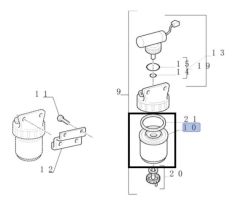New Holland Filtru Combustibil 87801285 84565927