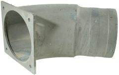 Cot 45° + flanşă + niplu 8"