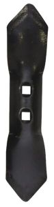 Dinte cultivator 290x65x8mm, reversibil, curbat, 2 găuri