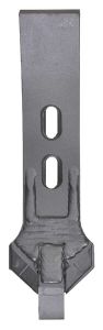 Brăzdar cultivator 350x101x14mm întărit curbat 2 orificii