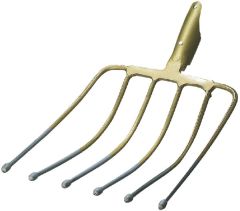 Furcă pentru sfeclă fără coadă 6 dinți 370x330mm