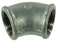 Cot 45° zincat filet interior/filet interior 1/2"