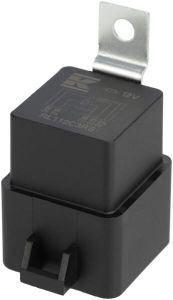 Releu mini 12V, interschimbare, 30A/40A, cu rezistor, cu cadru fixare și suport