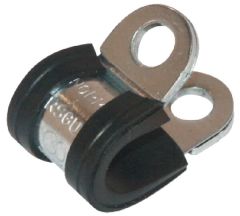 Colier conductă 8mm oțel inoxidabil cu inserție cauciuc