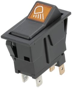 Întrerupător basculant, I-0, pornit-pornit, 12V, 4 pini, lampă de lucru dreapta